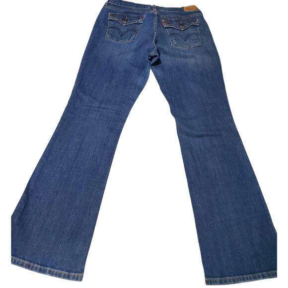 Levi's 515 Womens Bootcut Denim Jeans Size 10M Blue Jeans Mid-Rise Classic - Picture 2 of 8